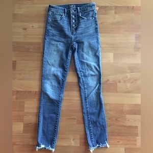 Abercrombie Simone High Rise Ankle Jeans